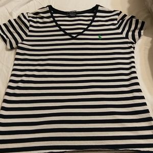 S/S Ralph Lauren Sport dark blue and white striped